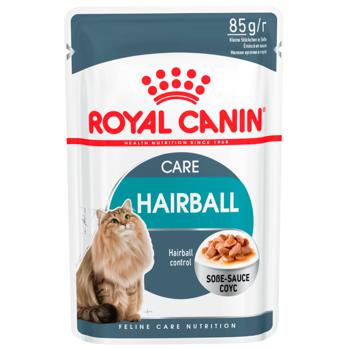 Корм влажный Royal Canin Care Hairball с домашней птицей для выведения шерсти у кошек 85г - купить, цены на MasterZoo - фото 1