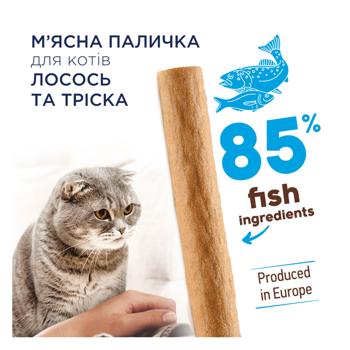Club 4 Paws Premium Stick with Salmon and Cod Cat Snack 5g - buy, prices for MasterZoo - photo 2