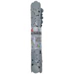 Коврик Камушки для ванной комнаты серый рулон 77*37см