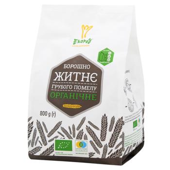 Ecorod Organic Coarse Rye Flour 800g - buy, prices for NOVUS - photo 1