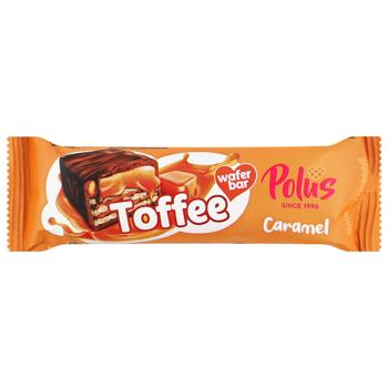 Батончик вафельний Polus MIX "TOFFEE & CARAMEL" 30 г - купить, цены на Эпицентр FOOD - фото 1