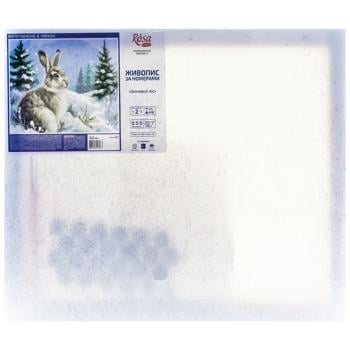 КАРТИНА ЗА НОМЕРАМИ ЗИМОВИЙ ЛІС - купити, ціни на Auchan - фото 2