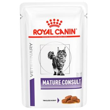 Вологий корм для літніх котів Royal Canin Senior Consult Stage 1, 85 г (домашня птиця) - купити, ціни на MasterZoo - фото 1