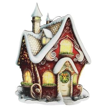Mis Lt Wooden House Castle Christmas Decoration - buy, prices for Ideal - photo 2
