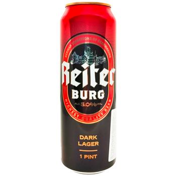 Пиво темное Reiter Burg Dark Lager 5% 0,568л - купить, цены на Идеал - фото 1
