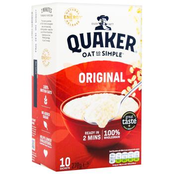 Каша овсяная Quaker Original быстрого приготовления 27г х 10шт - купить, цены на - фото 3