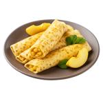 Pancakes Elika with apple