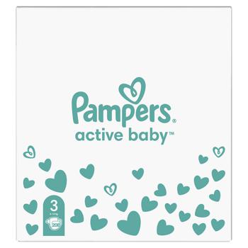 Подгузники Pampers Active Baby размер 3 Midi 6-10кг 208шт - купить, цены на - фото 3