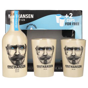 Knut Hansen Dry Gin 42% 0.5l + 2 Glasses - buy, prices for - photo 1