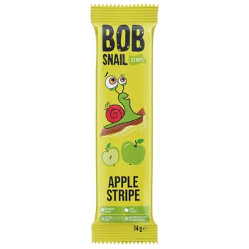 Цукерка Bob Snail Яблучний страйп 14г - купити, ціни на Auchan - фото 1
