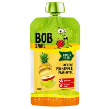 Bob Snail Pineapple-Pear-Apple Smoothie 120g - buy, prices for Torba - photo 1
