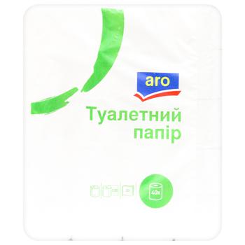 Туалетний папір Aro білий 2-шаровий 40шт - купити, ціни на METRO - фото 2