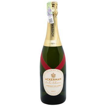 Ackerman Cremant de Loire Brut Millesime White Brut Sparkling Wine 11.5% 0.75l - buy, prices for WINETIME - photo 1