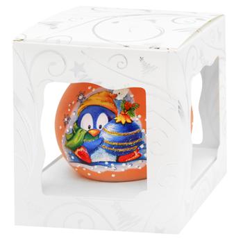 Шар елочный АСК стекло с художественным узором 80м - купить, цены на - фото 5