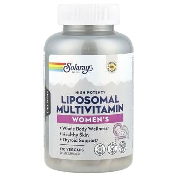 Мультивітаміни ліпосомальні для жінок, Women's Liposomal Multivitamin, Solaray, 120 капсул