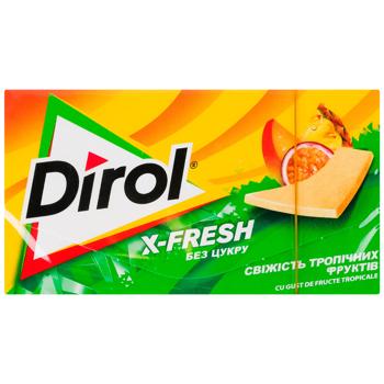 Dirol X-Fresh Tropical Fruit Freshness Chewing Gum 13.5g - buy, prices for Tavria V - photo 1