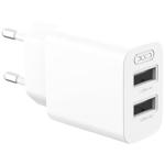 Сетевое зарядное устройство XO QC09 Dual USB-A 2.4A Charger