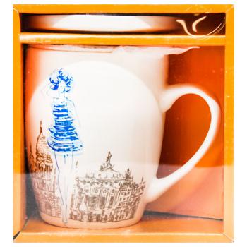 Keramia Cup Girl in Paris 360ml - buy, prices for ULTRAMARKET - photo 2