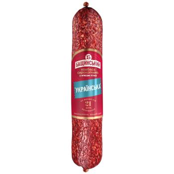 Bashchynsky Ukrainian Sausage with Poultry Meat Raw-smoked Premium Grade 270g