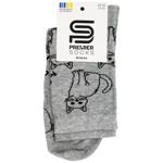 Носки Premier Socks женские классические Котики р.23-25 серый