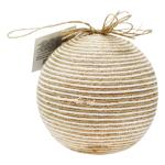 Украшение джутовый шар большой