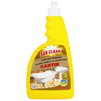 Средство чистящее San Clean Сантик для кафеля и фаянса 500мл - купить, цены на КОСМОС - фото 1
