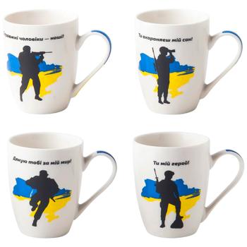 Чашка Vittora Мужність 340мл айворі