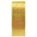 Соломинки для напитков бумажные золотые 25шт