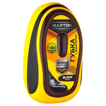 Губка для блиску Barton для гладкої шкіри з дозатором чорна - купити, ціни на Таврія В - фото 1