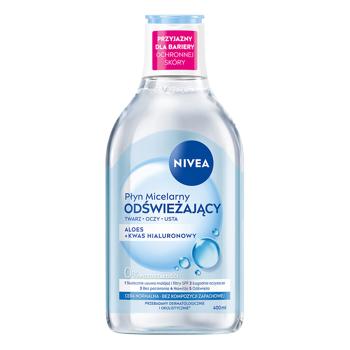 Мицеллярная вода Nivea Освежающая из алоэ вера и гиалуроновой кислотой 400мл - купить, цены на КОСМОС - фото 1