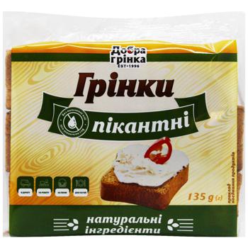 Гренки Добра грінка Пикантные 135г - купить, цены на КОСМОС - фото 2