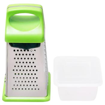 Терка Kamille KM-7202 четырехсторонняя 21см + контейнер - купить, цены на Восторг - фото 1