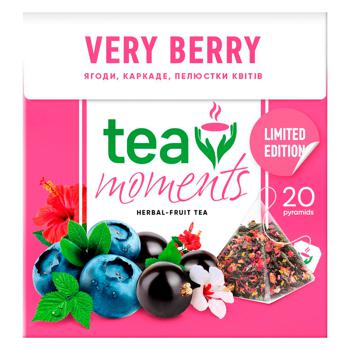 Чай фруктово-трав'яний Tea Moments Very Berry 1,7г*20шт - купити, ціни на Auchan - фото 2