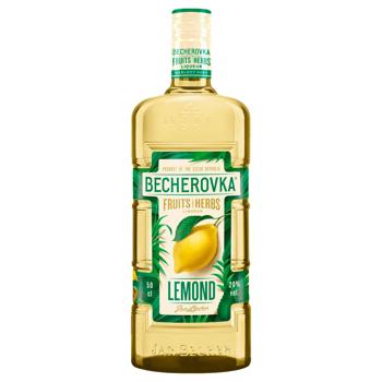 Настоянка Becherovka Lemond лікерна на травах 20% 0,5л - купити, ціни на Auchan - фото 1