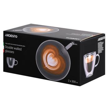 Набор чашек Ardesto с двойными стенками боросиликатное стекло 0,3л 2шт - купить, цены на За Раз - фото 2