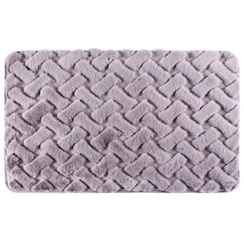 bath mat tarrington house grey artificial fur 50x75cm