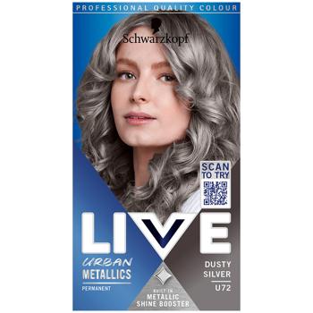 Schwarzkopf Live Urban Metallics U72 Dusty Silver Hair Dye - buy, prices for Ideal - photo 1