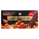 Шоколад черный Millennium Gold Nut с целым миндалем 100г