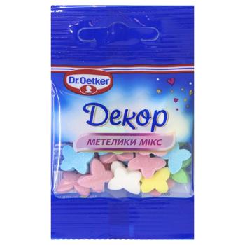 Посыпка кондитерская Dr.Oetker Бабочки микс 10г