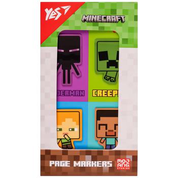 Закладки-стікери Yes Minecraft 4*20шт