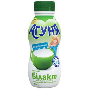 Напиток кисломолочный Агуня Билакт с пробиотиками 2,5% 185г - купить, цены на КОСМОС - фото 1