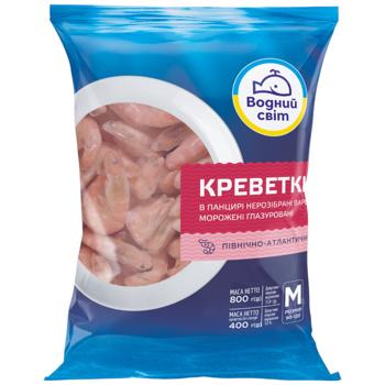 Vodnyj Svit Boiled and Frozen 90-120 Shrimp in Shell 800g - buy, prices for COSMOS - photo 2
