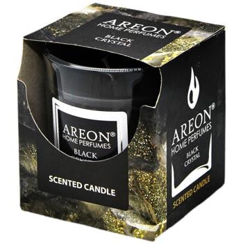 Свічка ароматична у склі Areon Black Crystal - купить, цены на Auchan - фото 1