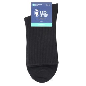 Носки мужские Leostep демисезонные высокие р.27 черный