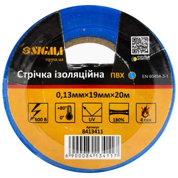 Изоляционная лента Sigma 19ммX20м - купить, цены на - фото 2