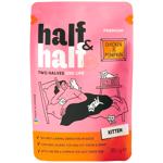 Корм вологий Half&Half Premium з куркою та гарбузом в соусі для кошенят 85г