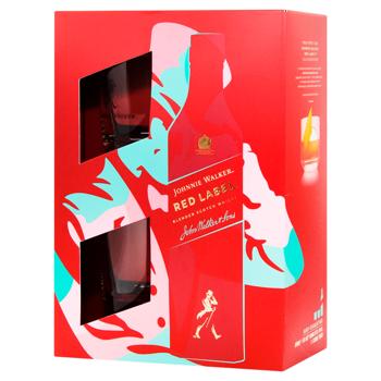 Виски Johnnie Walker Red Label подарочный набор 40% 0,7л - купить, цены на Восторг - фото 4