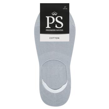 Premier Socks Gray Men's Footlets 27s