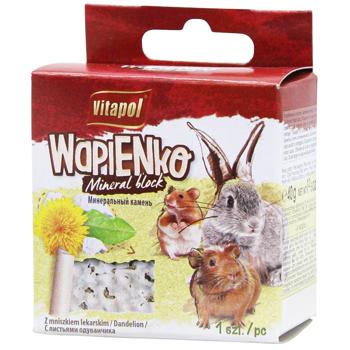 Vitapol Wapienko Dandelion Mineral Block for Rodents 40g - buy, prices for Auchan - photo 1