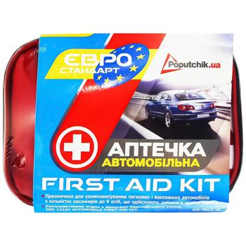 Аптечка Poputchik Євростандарт медична автомобільна - купити, ціни на Auchan - фото 1